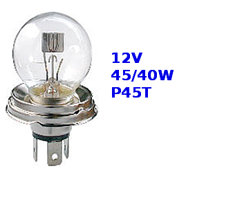 Lampada alogena asimmetrica biluce R2 40/45W P45t - Facile Ricambi Auto