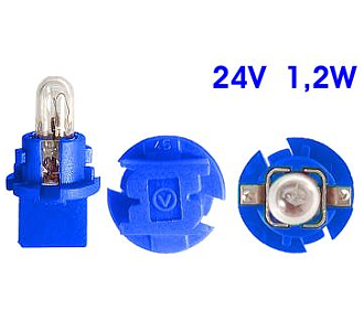 Lamp.MiniItalia 24V 1,2W Blu - Ricambi Auto Online - Amber Auto Parts